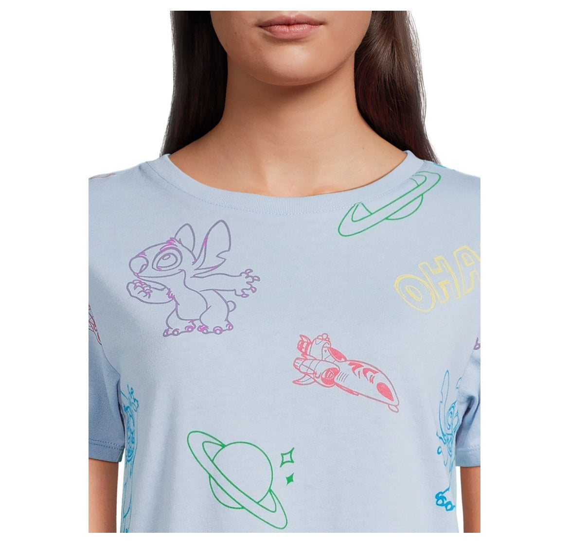 Stitch Women's Print Tee with Short Sleeves