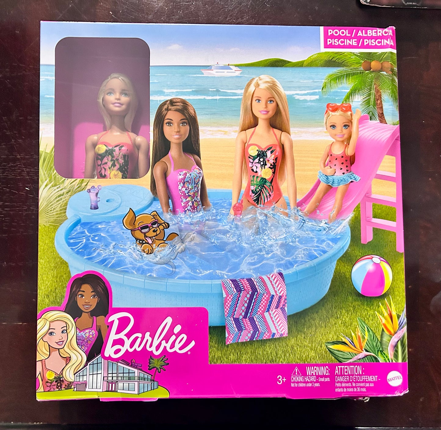 Barbie Doll and Pool Playset with Slide 79684