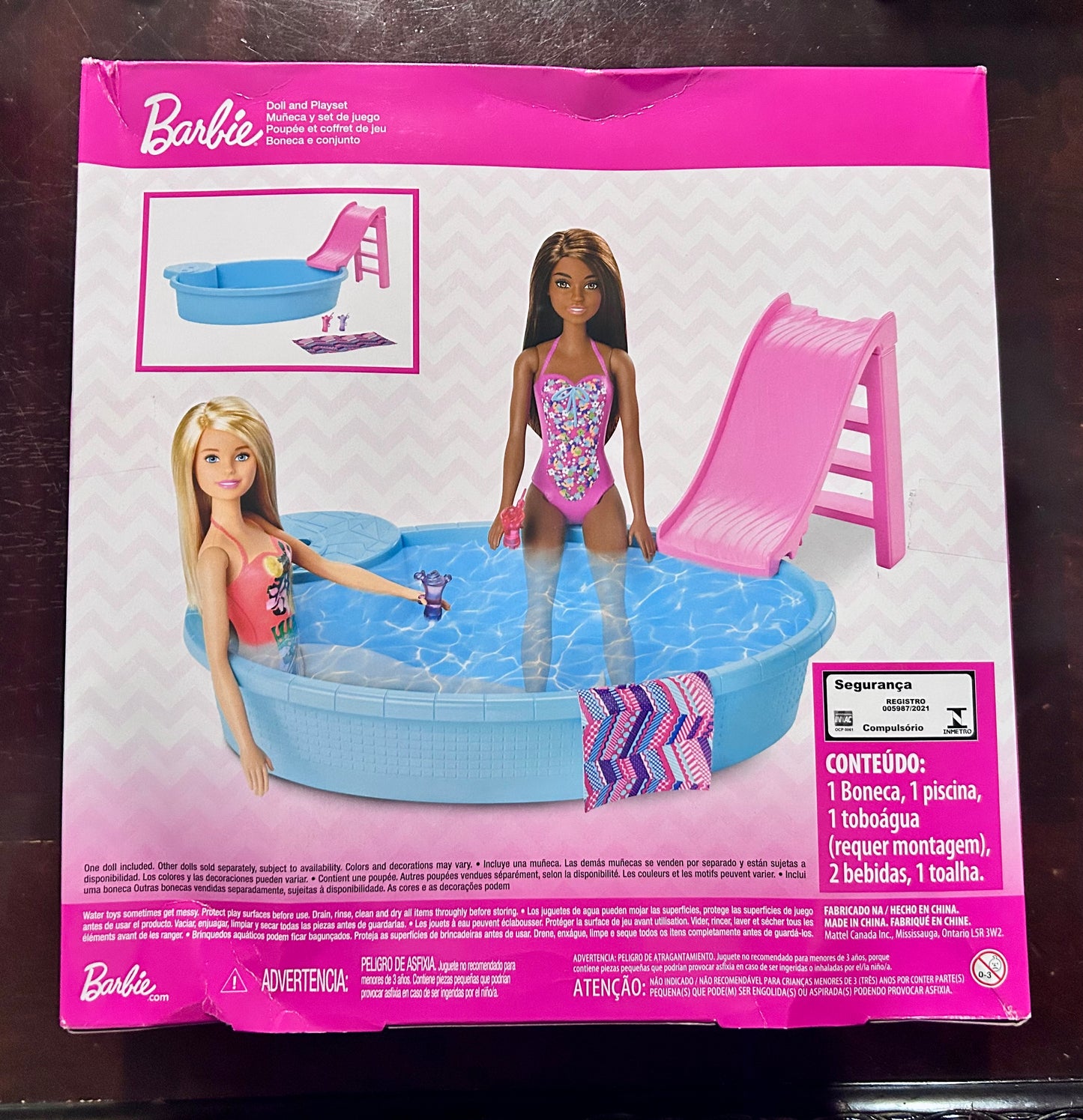 Barbie Doll and Pool Playset with Slide 79684