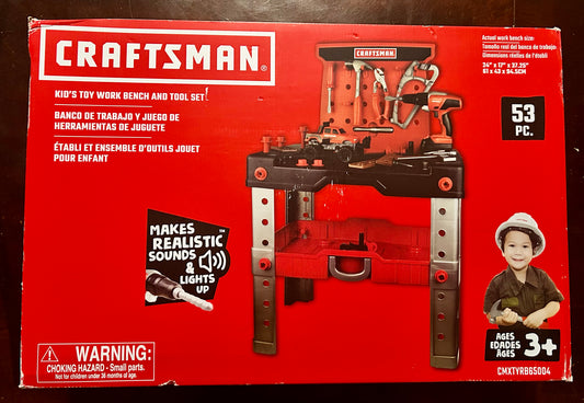 Craftsman Kid’s Toy Work Bench and Tool 53-Piece Set 11538