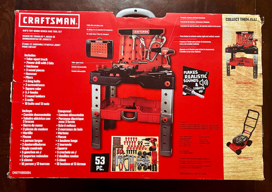 Craftsman Kid’s Toy Work Bench and Tool 53-Piece Set 11538