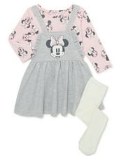 Disney Minnie Mouse Baby Girls Pinafore Dress