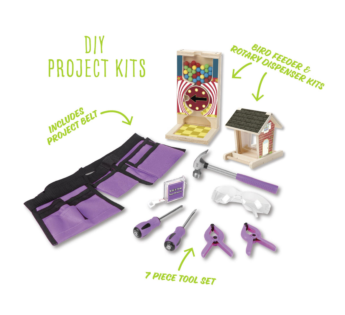 Create & Learn Kids DIY Children’s Wooden Project Kit 42288