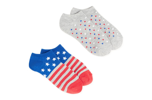 Americana Women's No Show Socks, 2-Pack 53573