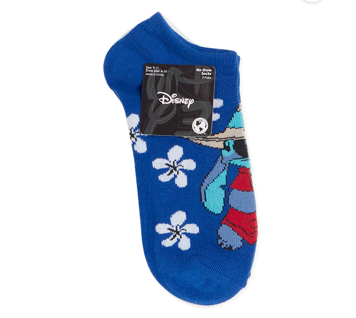 Lilo & Stitch Americana Women's No Show Socks, 2-Pack 53584