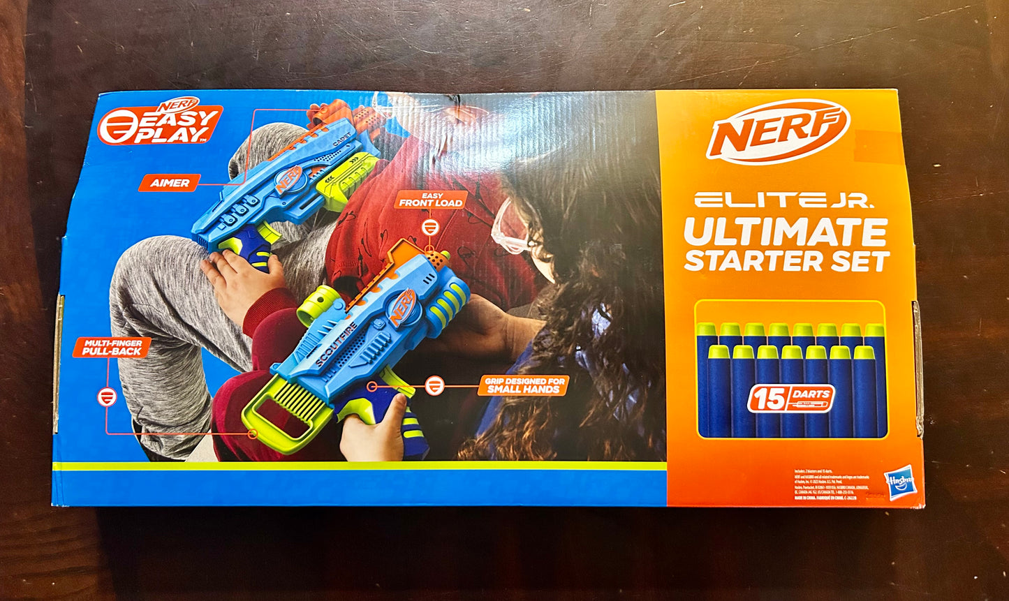 Nerf Elite Junior Ultimate Starter Set, 2 Blasters, 15 Nerf Elite Darts 21758