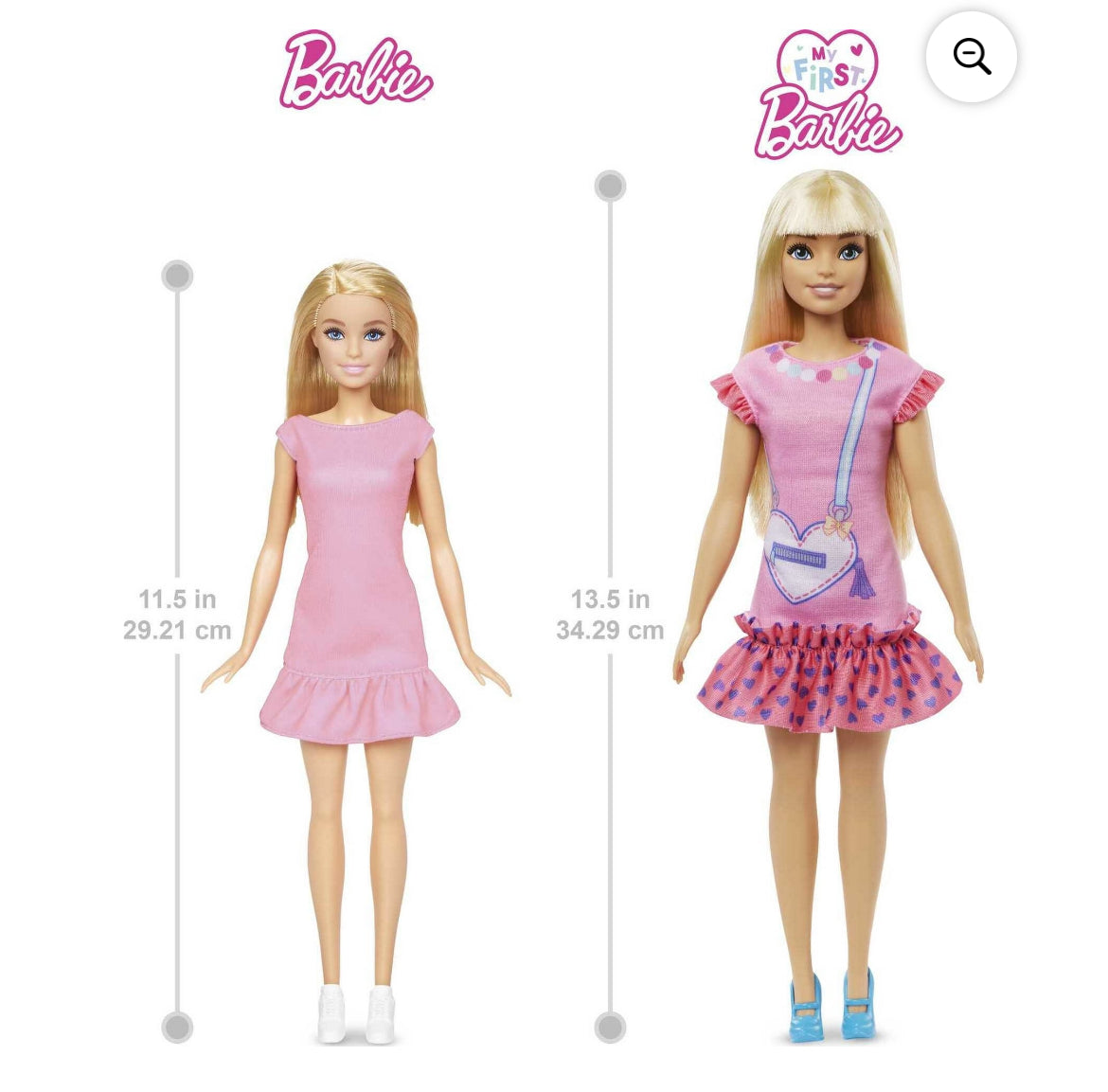 My First Barbie Doll for Preschoolers, 'Malibu' Blonde Posable Doll with Kitten and Accessories 11454