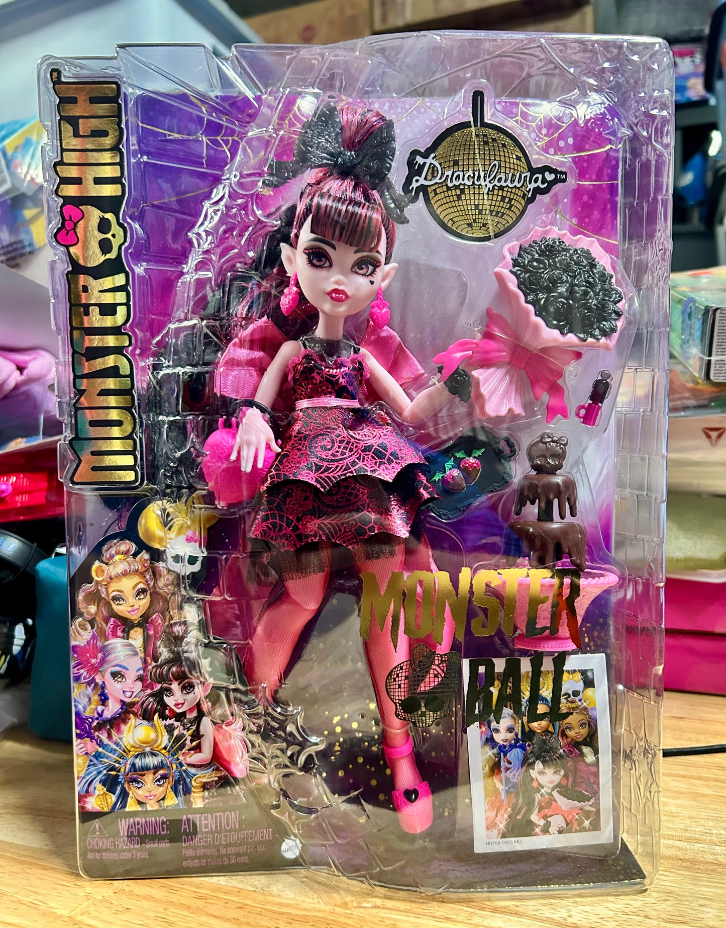 Monster High Draculaura Doll in Monster Ball Party Dress with Accessories 13914