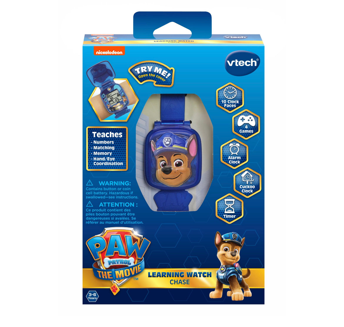 VTech Paw Patrol The Movie Chase Learning Watch 255007 – Cove Toy House