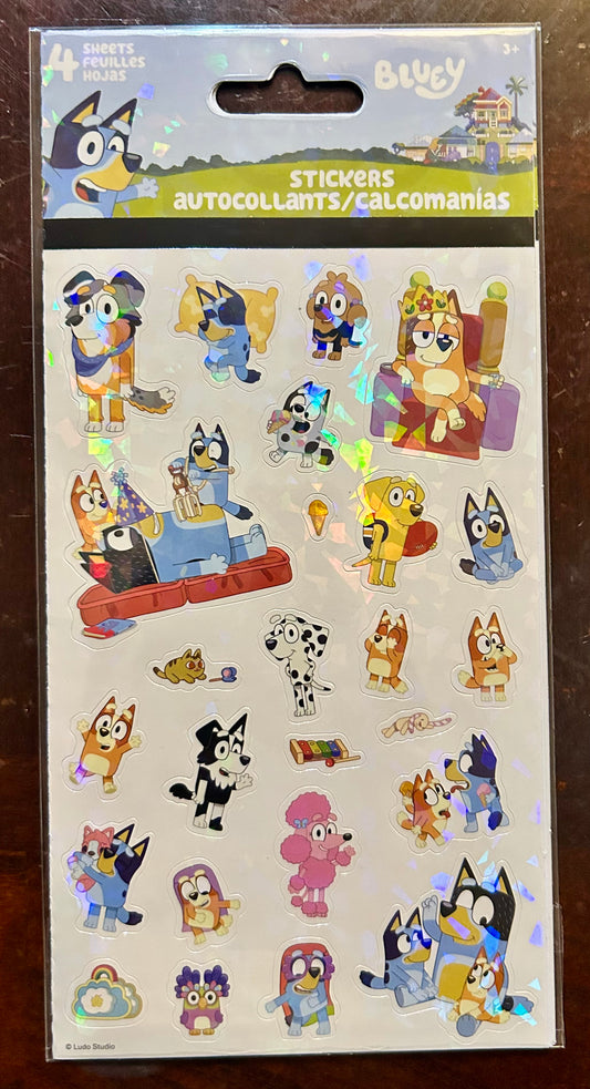 Bluey Character 4-Sheets Sticker Pack 09528