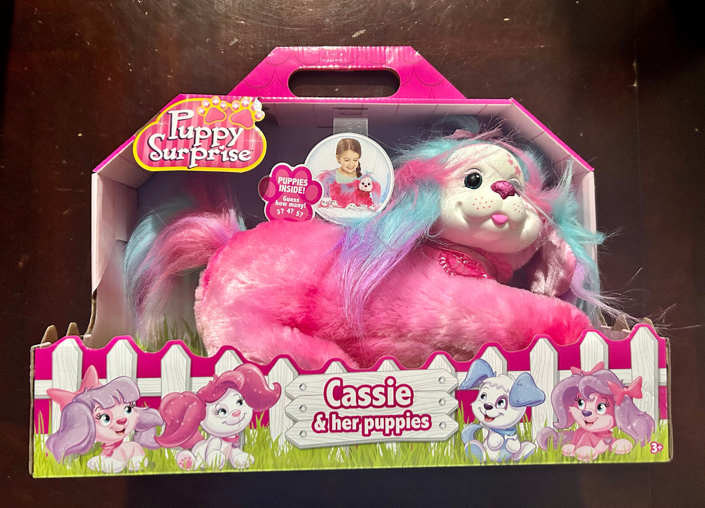Puppy Surprise Cassie, Pink, Stuffed Animal Dog and Babies 42562