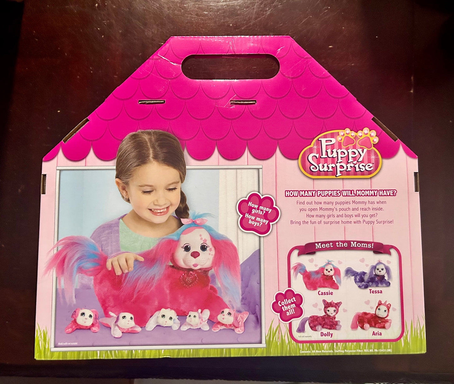 Puppy Surprise Cassie, Pink, Stuffed Animal Dog and Babies 42562