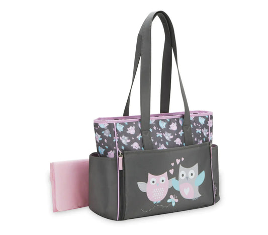 Baby Boom Owl Drop Front Tote Diaper Bag 13227