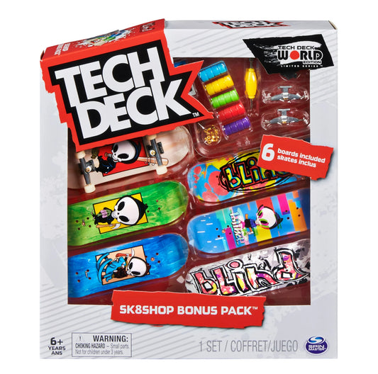 Tech Deck, Sk8shop Fingerboard Bonus Pack (Styles May Vary) 23814