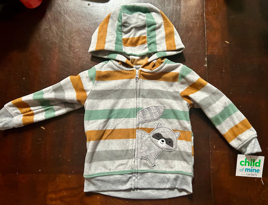 Carter's Child of Mine Baby Boy Hooded Fleece Cardigan and Onesie 18-Month 2-Piece 69820D