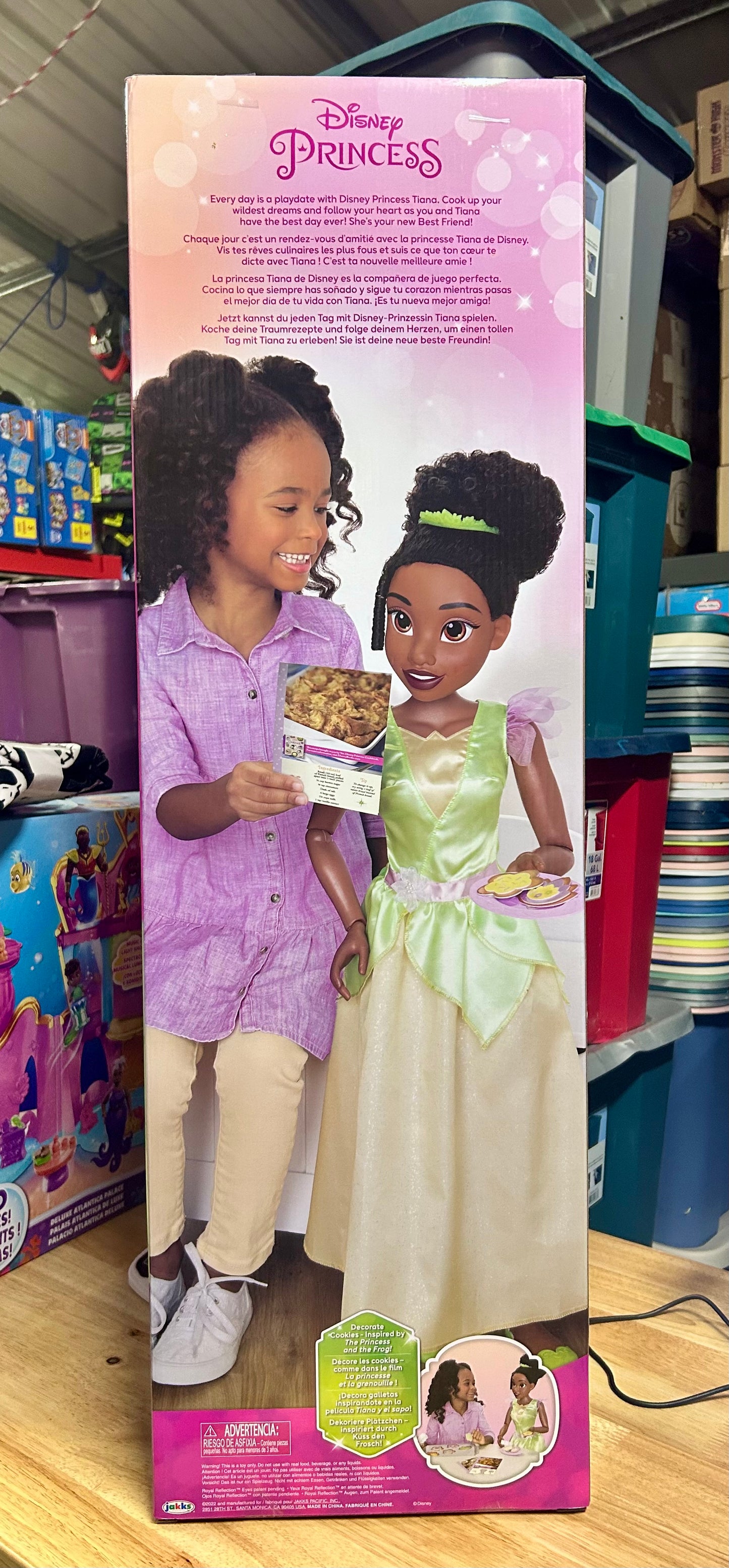 Disney Princess 32 inch Playdate Tiana Fashion Doll with Sharable Accessories 22358