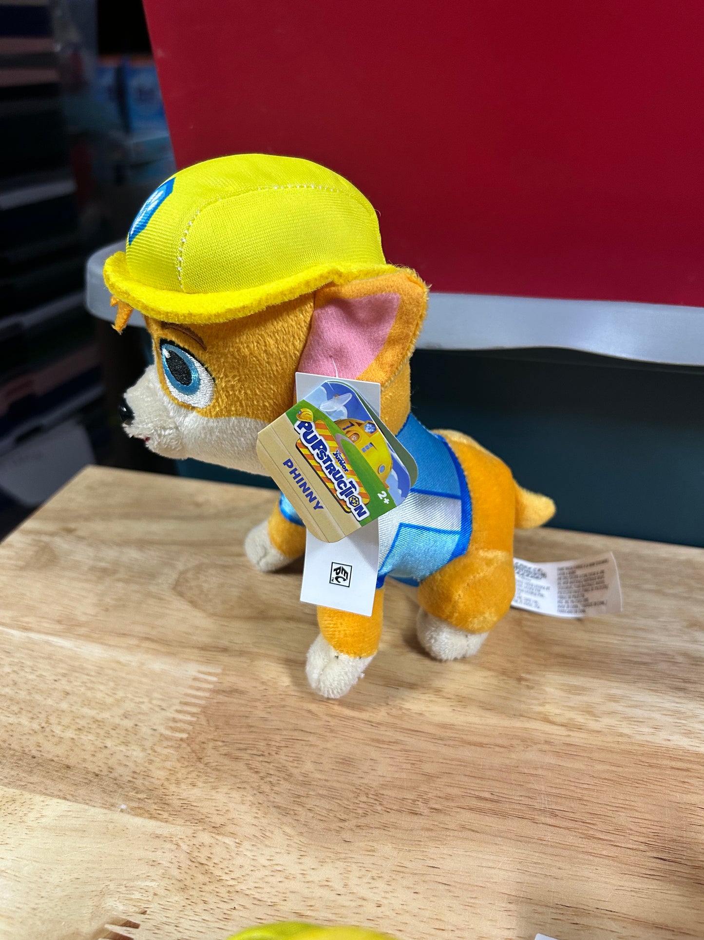 Disney Junior Pupstruction Phinny Small 7-inch Plush, Stuffed Animal, Dog 68561