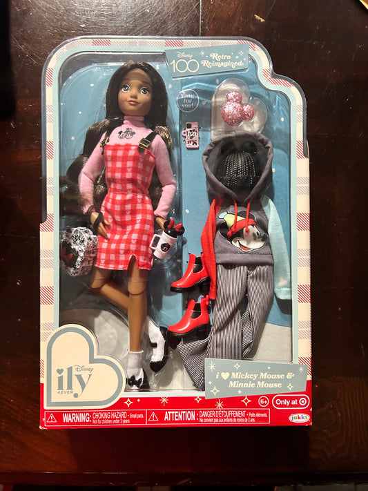 Disney 100 Ily 4EVER Doll Inspired by Mickey Minnie with Accessories 22952