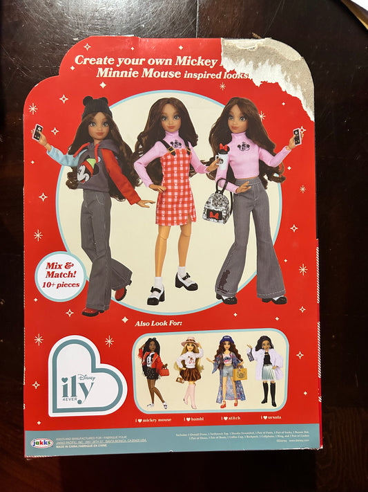 Disney 100 Ily 4EVER Doll Inspired by Mickey Minnie with Accessories 22952