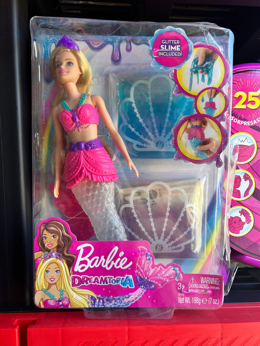 Barbie Dreamtopia Slime Mermaid Doll with 2 Slime Packets 83185D