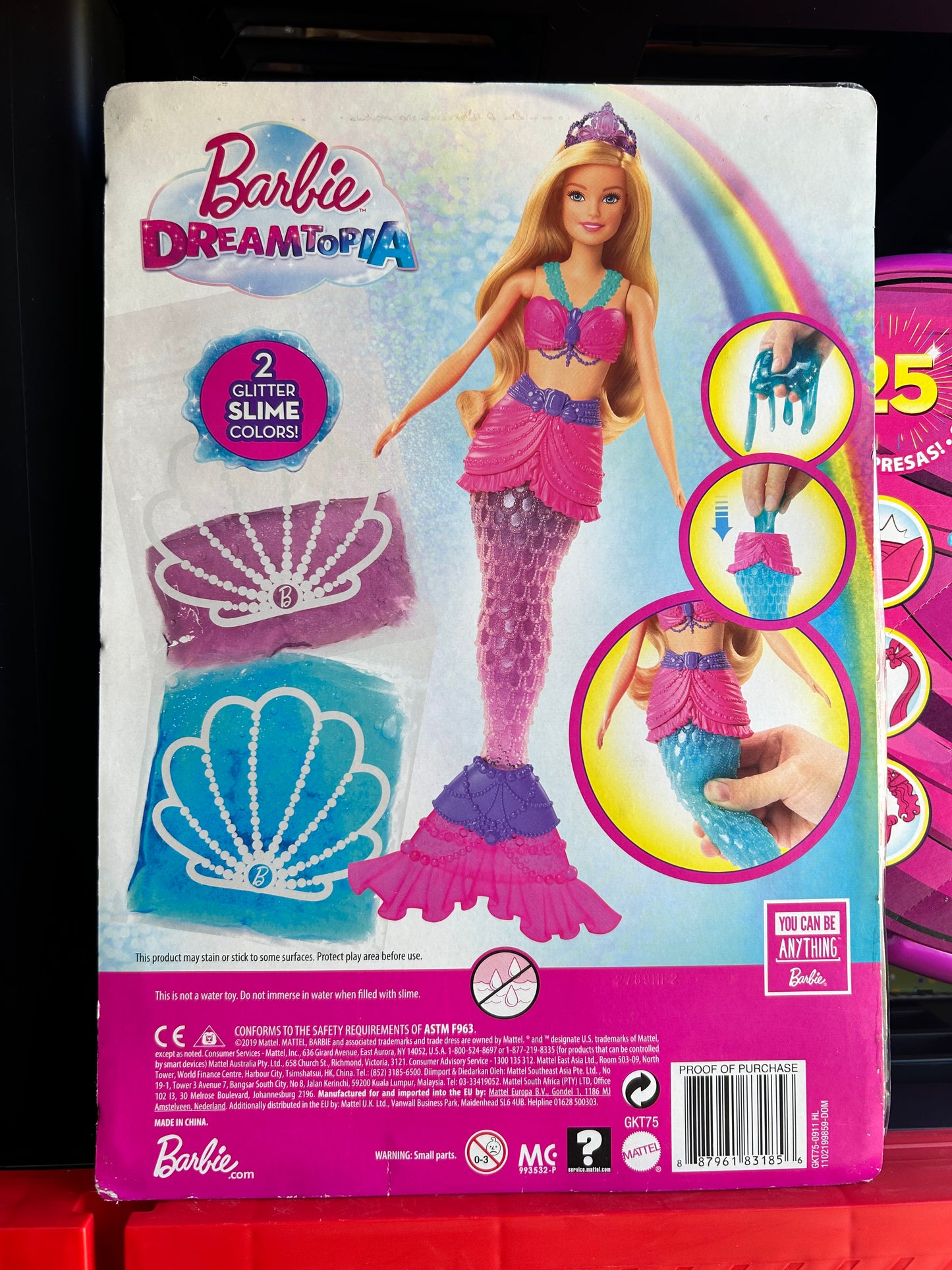 Barbie Dreamtopia Slime Mermaid Doll with 2 Slime Packets 83185D