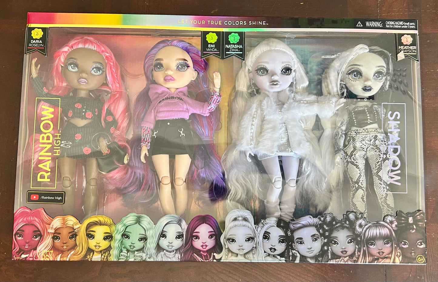 Rainbow High Shadow High 4-Pack Doll Set 42470