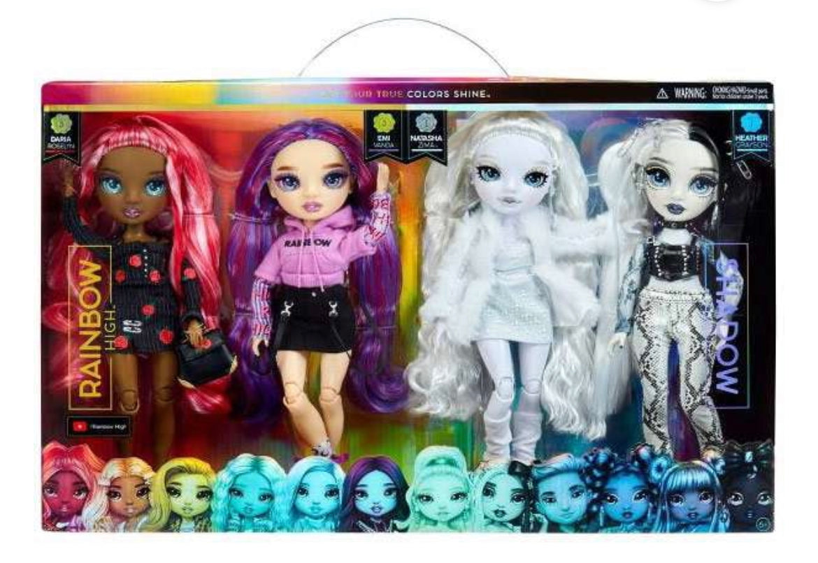 Rainbow High Shadow High 4-Pack Doll Set 42470