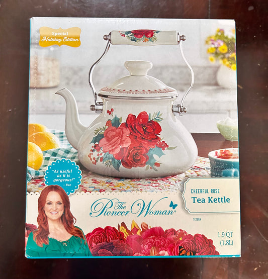 The Pioneer Woman Cheerful Rose Tea Kettle 45472