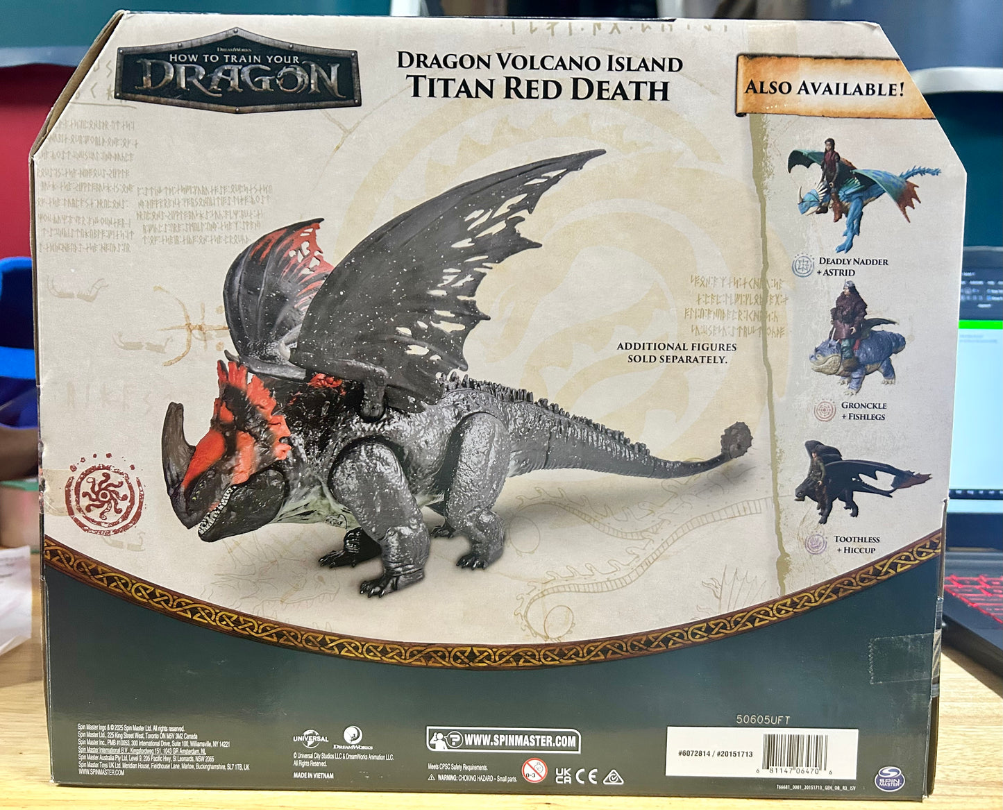 How to Train Your Dragon Volcano Island Titan Red Death Deluxe Action Figure 06470