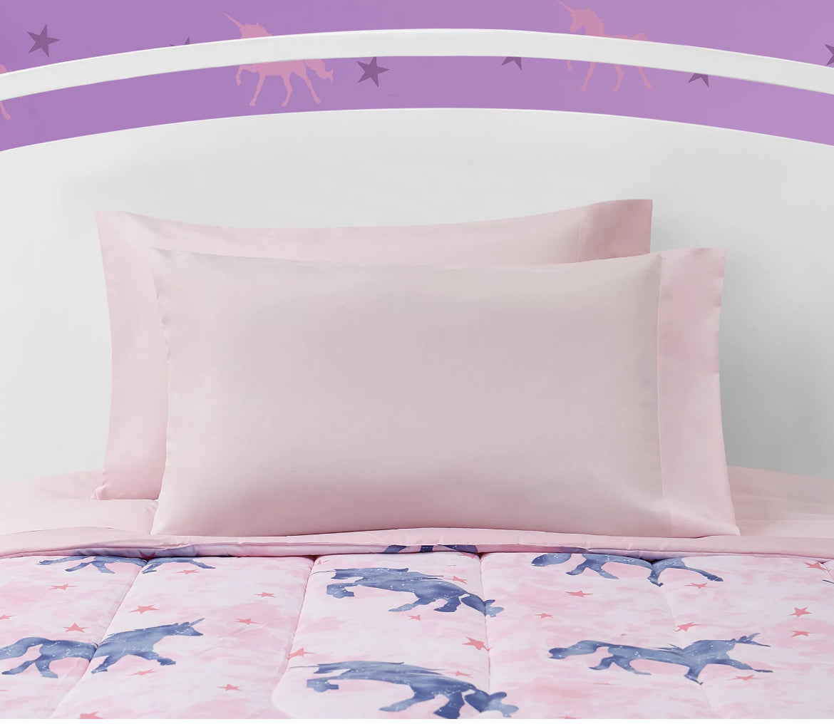 Your Zone Pink Unicorn Magic 7-Piece Full Size Bedding Set 49410