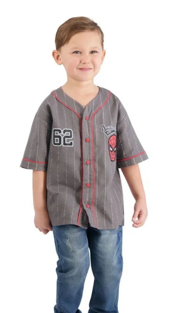 Spiderman Toddler Boy Baseball Shirt 2T 70060