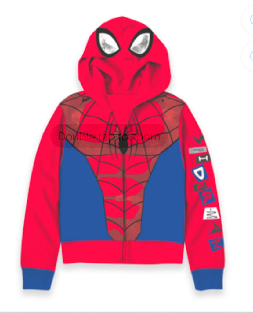 Spiderman Tone Suit Boys Apparel, Graphic Long Sleeve Hoodie XXL (18) 20207