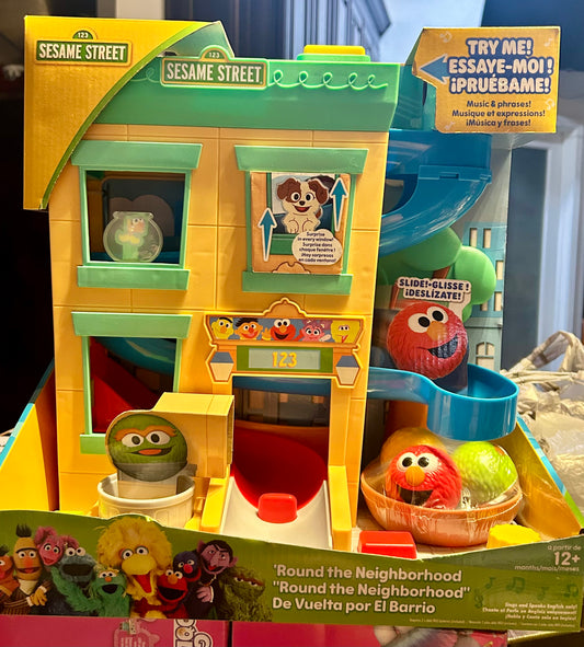 Sesame Street 'Round the Neighborhood 4-Piece Ball Drop Playset 57591