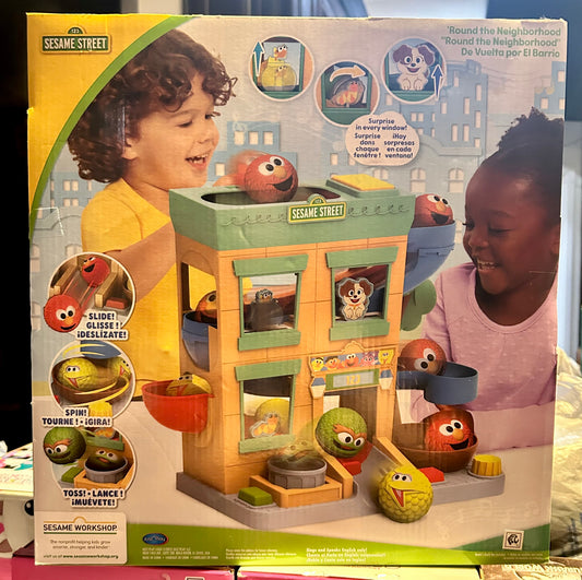 Sesame Street 'Round the Neighborhood 4-Piece Ball Drop Playset 57591