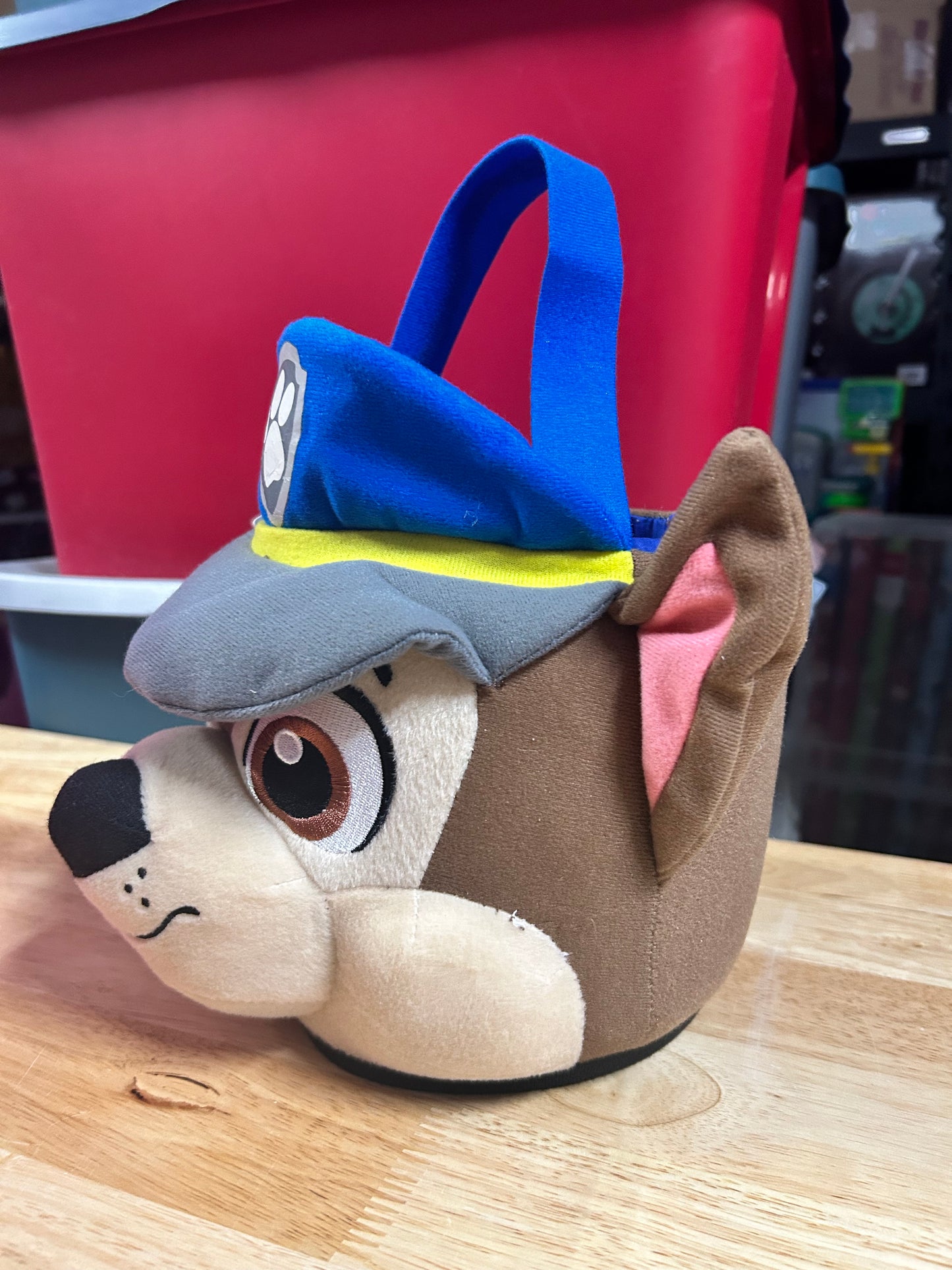 Paw Patrol Chase Plush Basket, Easter, Halloween, Gift 02876