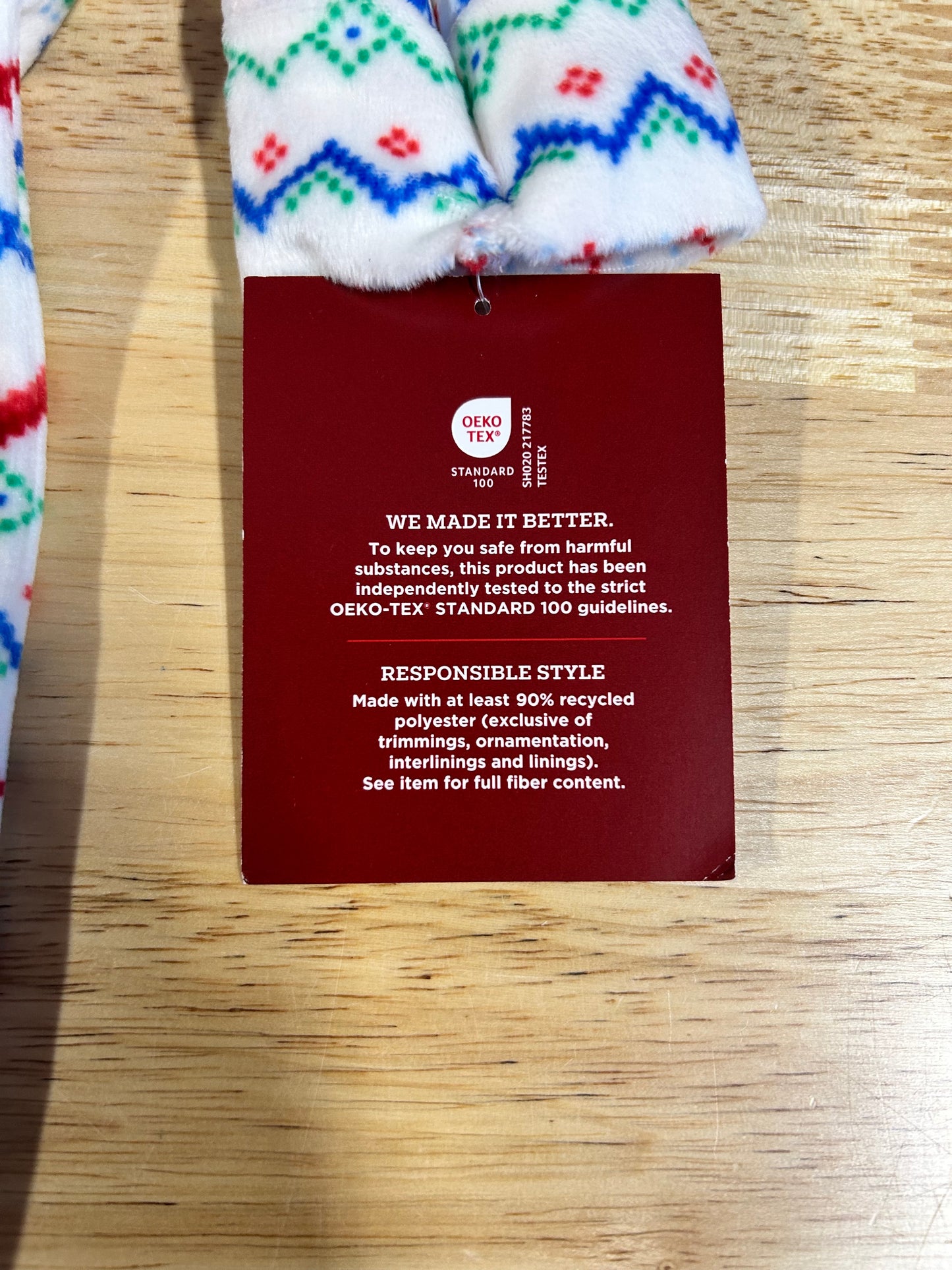 Baby Christmas Sleep ‘n Play 6-9M 2-Sided Zipper 95092