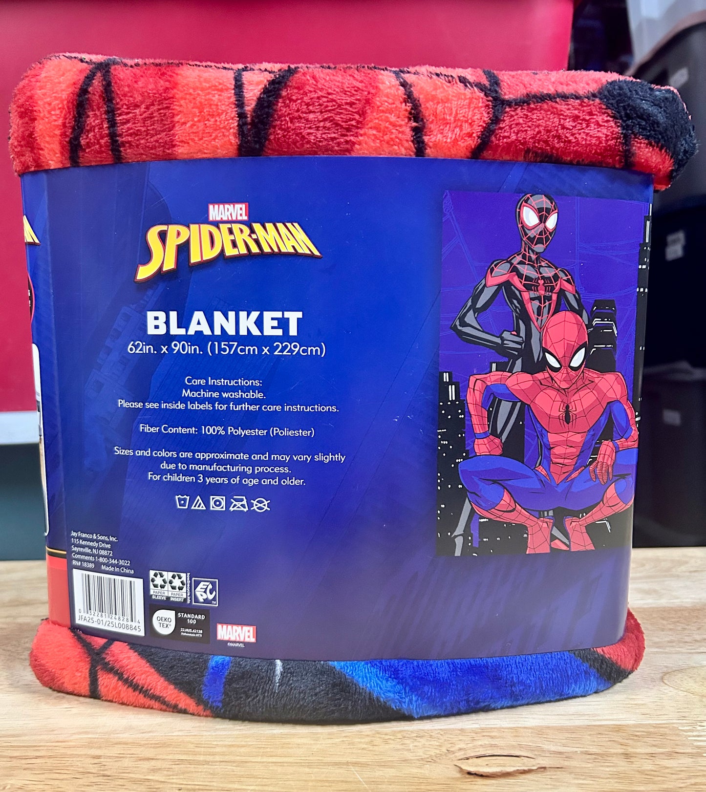 Spider-Man Swing Into Action Kids Twin/Full Blanket, 62 x 90, Microfiber 24828