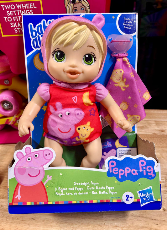 Baby Alive Goodnight Peppa Doll, Peppa Pig Toy, Blonde Hair 857838
