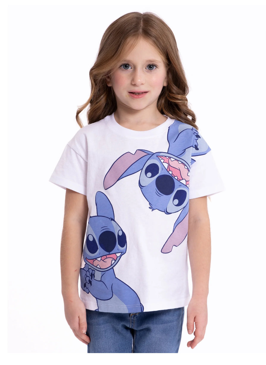 Disney Lilo and Stitch Toddler Boys or Girls Short Sleeve Crewneck T-Shirt