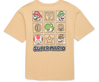 Super Mario Boys Short Sleeve Graphic T-Shirt Size-18 617210