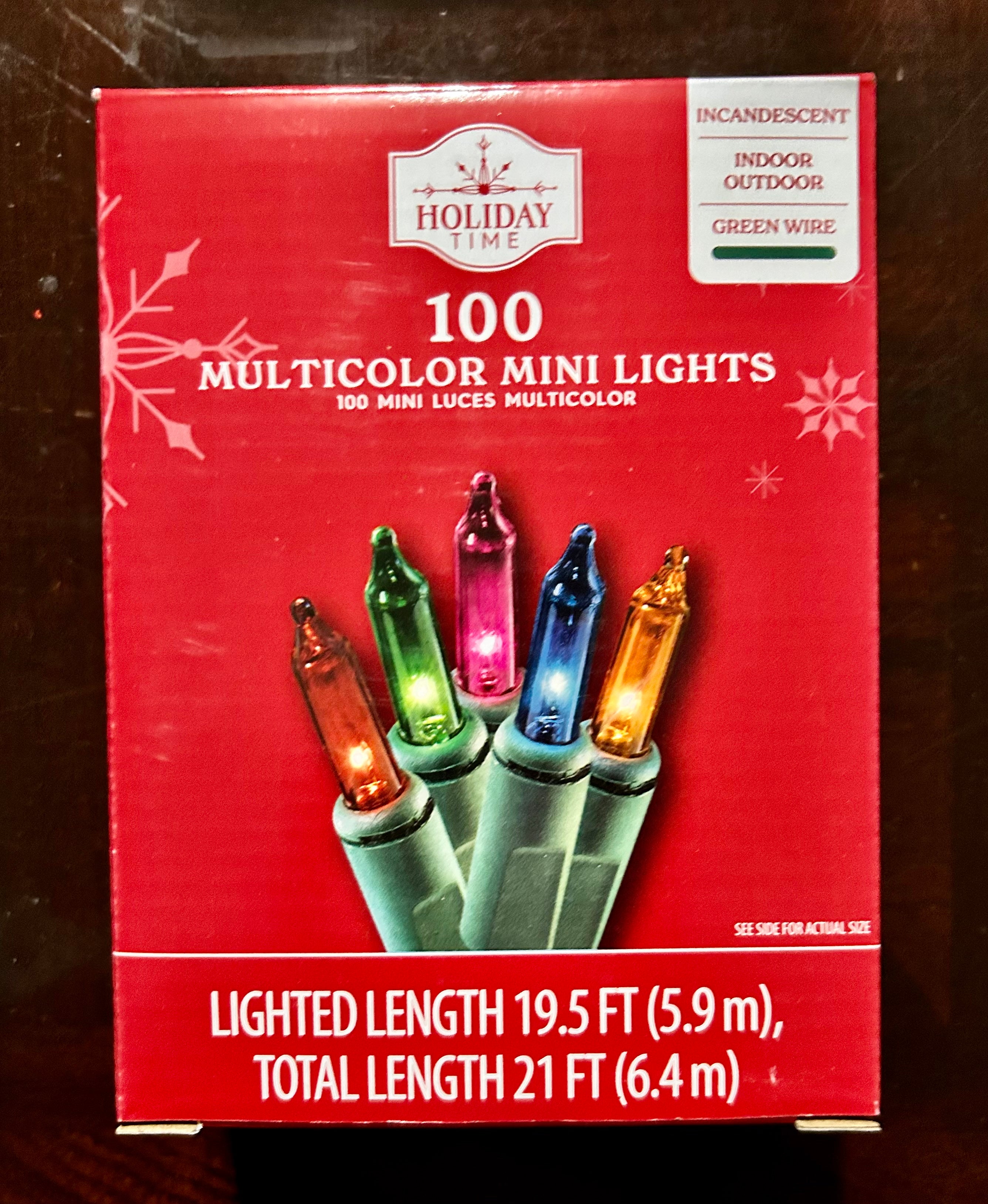 Holiday store time lights