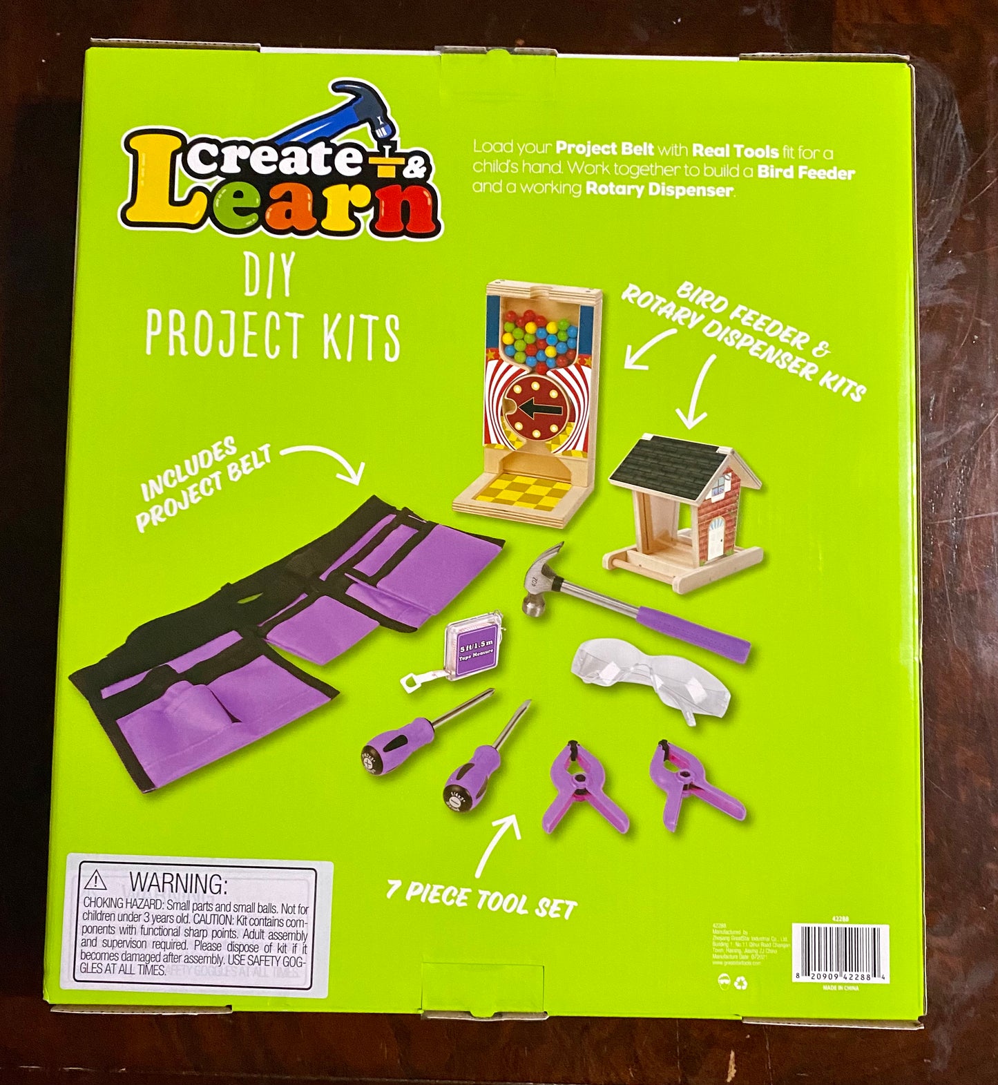 Create & Learn Kids DIY Children’s Wooden Project Kit 42288