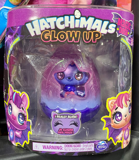 Hatchimals Glow Up Magic Dust Glow In The Dark Twilight Kittycan 58026-2