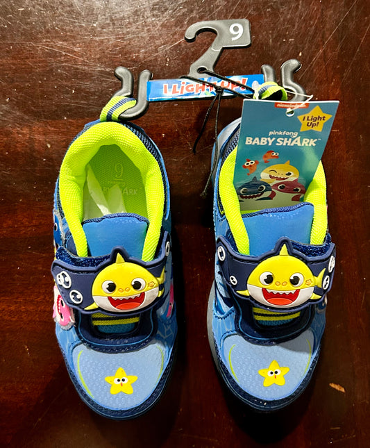Baby Shark Boys Toddler Light Up Athletic Shoes