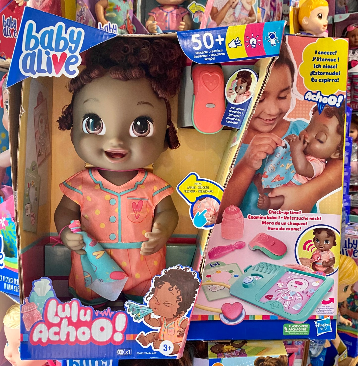 Baby Alive Lulu Achoo Black Hair Doctor Doll Playset 871129