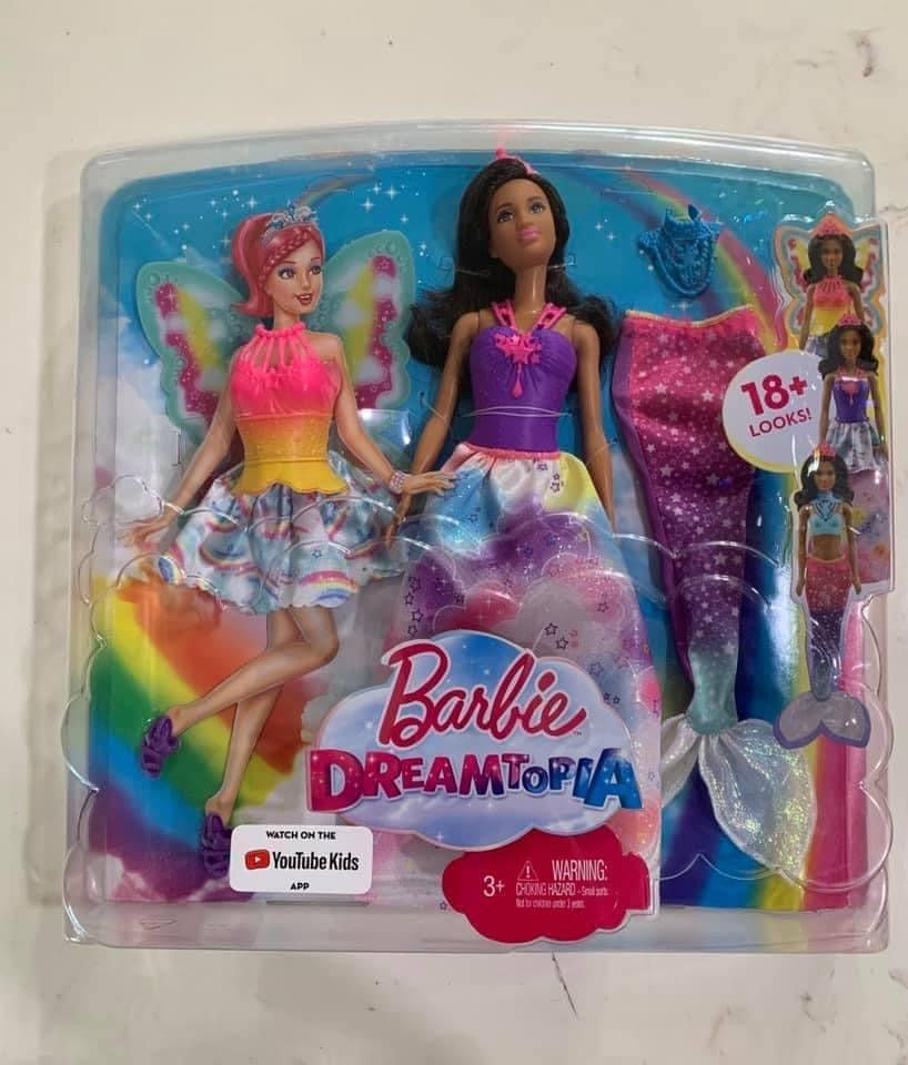 Barbie DreamTopia Rainbow Cove FairyTale Dress Doll Set 58274