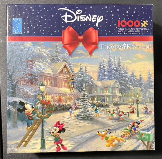 Disney Thomas Kinkade Mickey & Minnie's Victorian Christmas Jigsaw Puzzle 332361