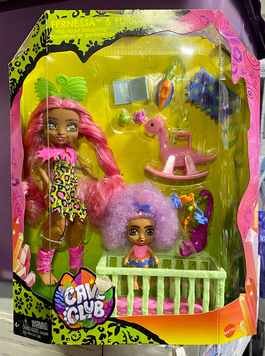 Cave Club Tot Sitting Adventure Babysitting Playset Fernessa & Furrah 87327