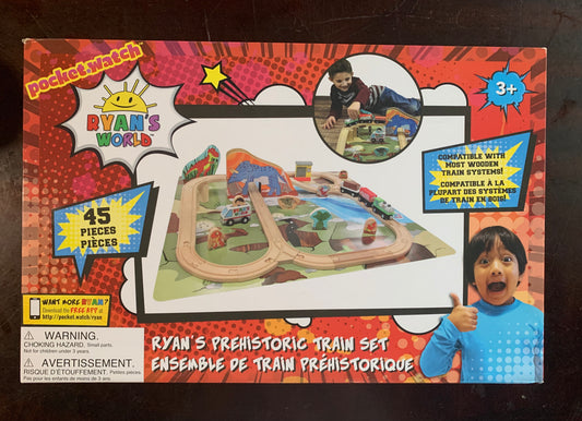 Ryan’s World Dinosaur Wooden Train Set 37811