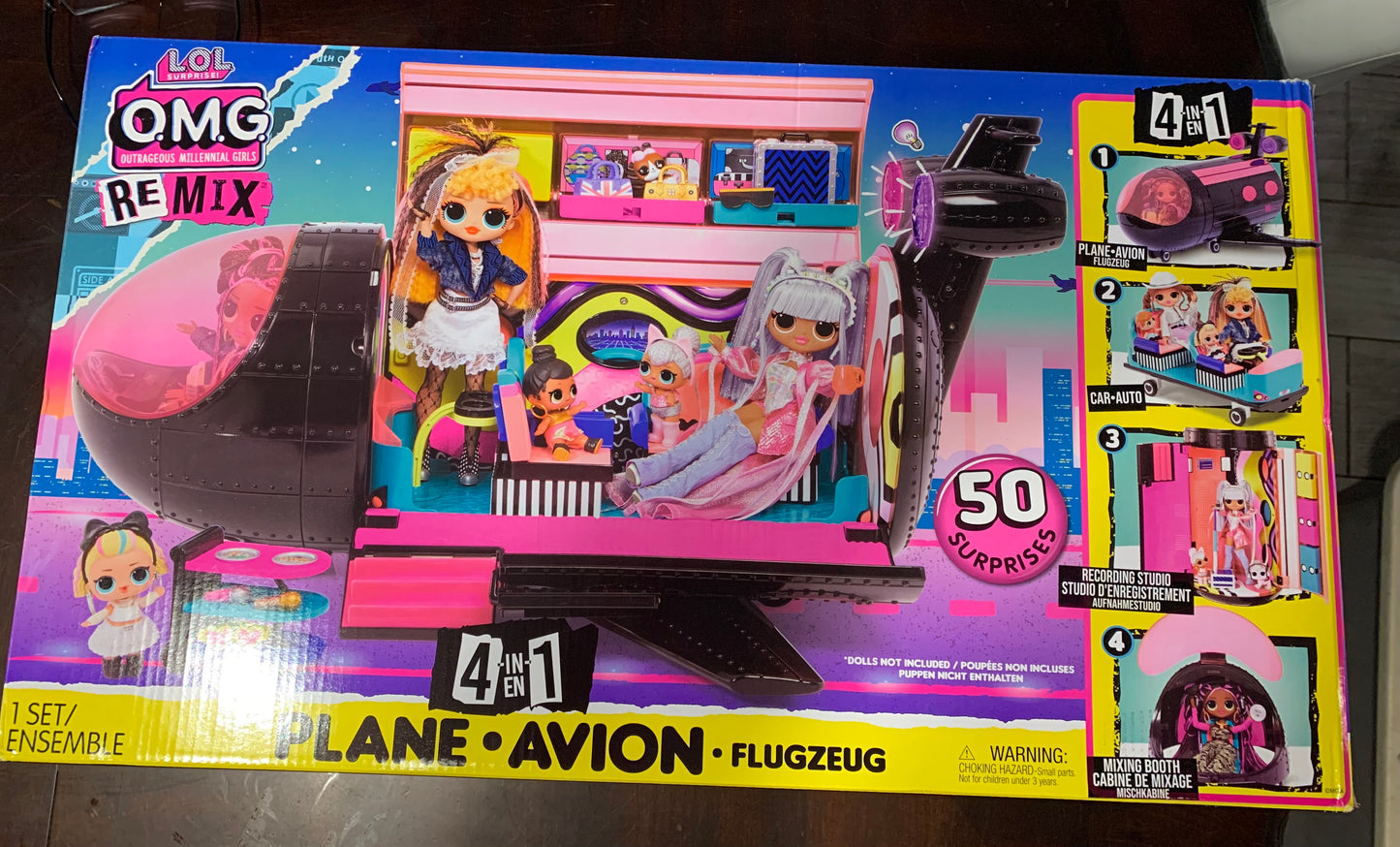 LOL Surprise! OMG Remix 4-In-1 Exclusive Plane 57133